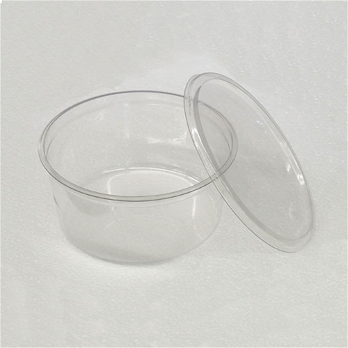 6.75 inch 48 oz Clear Un-Punched Deli Cups with Lids